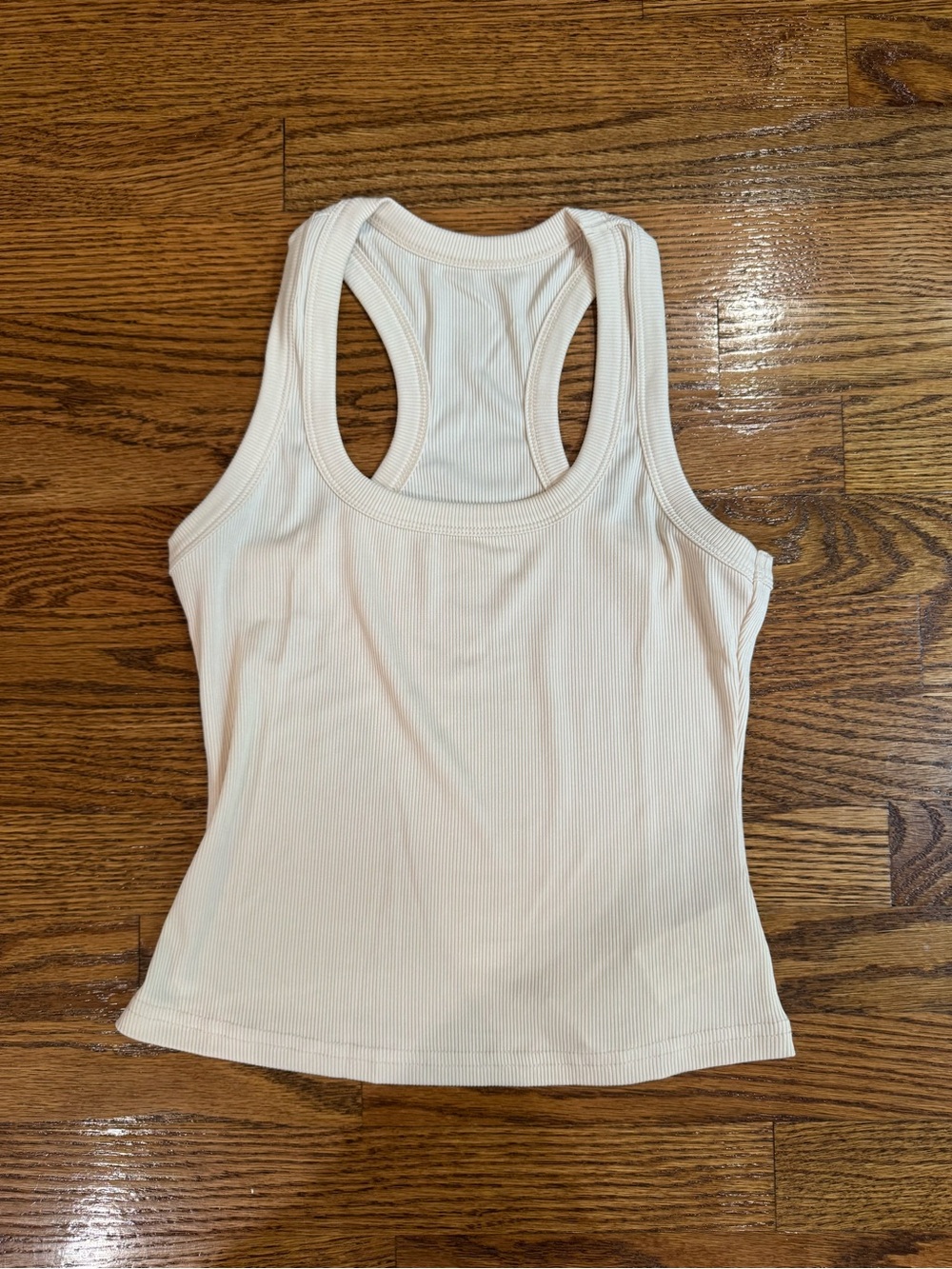 Women's Ribbed Racerback Tank Top - Cream NWTs size small